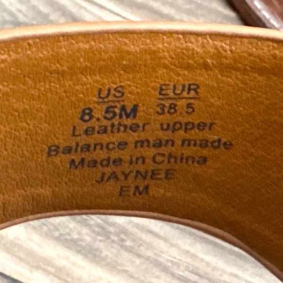 NIB Sam Edelman Jaynee 8.5M Brown Leather Slip On T Strap Thong Sandals - Picture 9 of 11